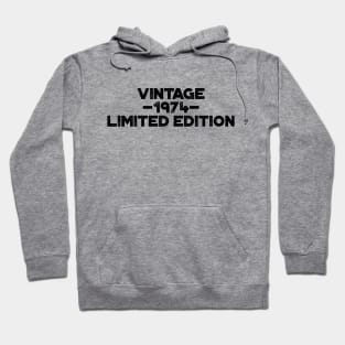 Vintage 1974 Limited Edition 50th Birthday Hoodie